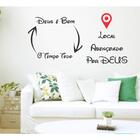 2 Adesivo Decorativo De Frases Deus É Bom E Local Abençoado