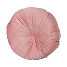 2 Almofadas Redondas Rendy Em Veludo 40 Cm Azul Marinho E Rose