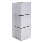 2 Arandela Focos Fachos Frisos 30cm + 4 Lâmpadas LED bulbo 12