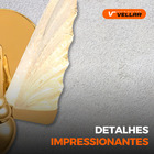 2 Arandela P/ Parede Borboleta 5w Led Dourada Decorativa