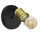 2 Arandelas Articulada Nordic Spot Preto/dourado + Lamp. A60