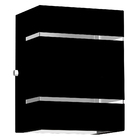 2 Arandelas Externa 2 Frisos Foco Fachos Parede Muro Preto