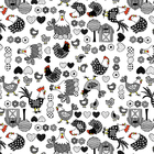 2 Avental Cozinha Pvc Impermeável Limpa Fácil Estampado Gal