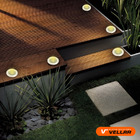 2 Balizador De Solo Led Chão Jardim 5w Embutir Blindado Branc