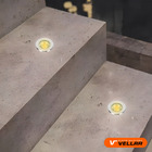 2 Balizador Led De Solo Chão Jardim 1w Embutir Blindado Piso