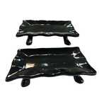 2 Bandeja Frisada Ceramica Para Festa Doces Decorações Luxo P