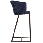 2 Banqueta Bali Em Alumínio E Corda Náutica Trama Original