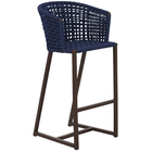 2 Banqueta Bali Em Alumínio E Corda Náutica Trama Original