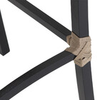 2 Banqueta Cannes Em Alumínio Corda Náutica Para Edícula, Bal