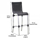 2 Banqueta Haiti Em Alumínio Balcão, Edícula E Cozinha Trama