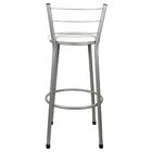 2 Banquetas Alta Para Cozinha Epoxi Cinza Branco