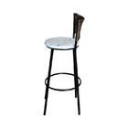 2 Banquetas Alta Para Cozinha Hawai Marrom Assento Floral Flo