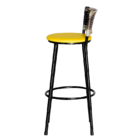 2 Banquetas Alta Para Cozinha Ratan Hawai Cappuccino Premium