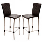 2 Banquetas Cannes Em Alumínio Edícula, Balcão E Mesa De Jant