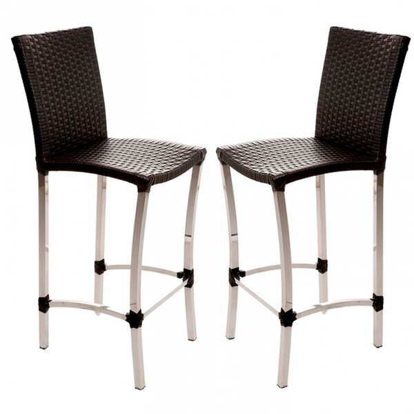 2 Banquetas Cannes Em Alumínio Edícula, Balcão E Mesa De Jant