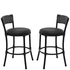 2 Banquetas Forts Baixa Fibra Sintética Ferro Pintura Eletros