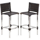 2 Banquetas Madri Em Alumínio Para Edícula Cozinha Balcão Áre