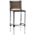 2 Banquetas Madri Em Alumínio Para Edícula Cozinha Balcão Áre