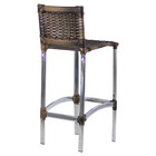 2 Banquetas Madri Em Alumínio Para Edícula Cozinha Balcão Áre