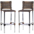 2 Banquetas Madri Em Alumínio Para Edícula Cozinha Balcão Áre