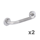 2 Barras de Apoio para Banheiro 30cm Aço Sensea