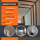 2 Barras Perfil Led Sobrepor All Black 17mm 1 Metro Para Fita