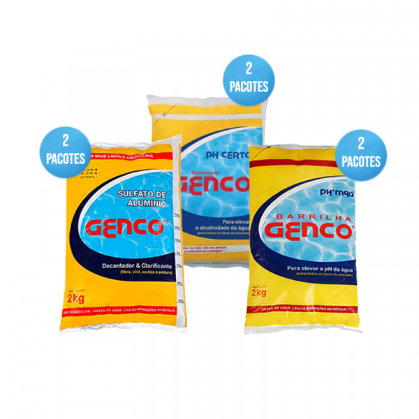 2 Barrilha Elevador De Ph - 2 Sulfato De Alumínio - 2 Ph Cert