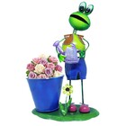 2 Bonecos Sapo Casal Enfeite Ferro Decoracao Flores E Jardim