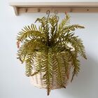 2 Buquês De Samambaia Artificial Com Toque Real Para Decoraçã