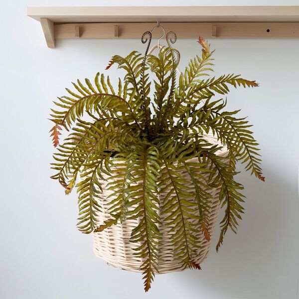 2 Buquês De Samambaia Artificial Com Toque Real Para Decoraçã