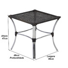 2 Cadeira Em Alumínio Garden E Mesa Garden Para Area Piscina