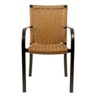 2 Cadeiras  Estonado, Alumínio Pintura Eletrostática Preta