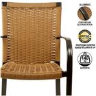 2 Cadeiras  Estonado, Alumínio Pintura Eletrostática Preta