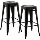 2 Cadeiras Alta Tolix Passa Prato Restaurante Preto