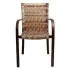 2 Cadeiras, Alumínio Pintura Eletrostática Marrom