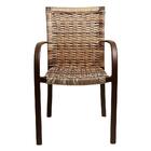 2 Cadeiras, Alumínio Pintura Eletrostática Marrom