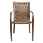 2 Cadeiras Argila, Alumínio Pintura Eletrostática Marrom