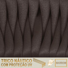 2 Cadeiras Atenas Tricô Náutico E Alumínio Com Proteção Uv Pa