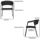 2 Cadeiras Atenas Tricô Náutico E Alumínio Com Proteção Uv Pa