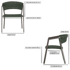 2 Cadeiras Atenas Tricô Náutico E Alumínio Com Proteção Uv Pa