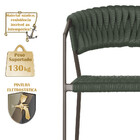 2 Cadeiras Atenas Tricô Náutico E Alumínio Com Proteção Uv Pa