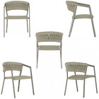 2 Cadeiras Atenas Tricô Náutico E Alumínio Edícula E Cozinha