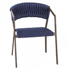 2 Cadeiras Atenas Tricô Náutico E Alumínio Edícula E Cozinha