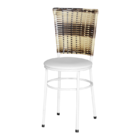 2 Cadeiras Brancas Para Cozinha Hawai Cappuccino Premium  Bra