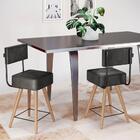 2 Cadeiras Com Encosto Finlandia Preto