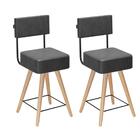 2 Cadeiras Com Encosto Finlandia Preto