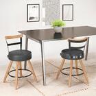 2 Cadeiras Com Encosto Miami Preto