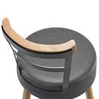 2 Cadeiras Com Encosto Miami Preto