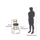 2 Cadeiras Com Encosto Miami Preto