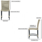 2 Cadeiras Corda Náutica Cannes Em Alumínio Com Pintura Eletr